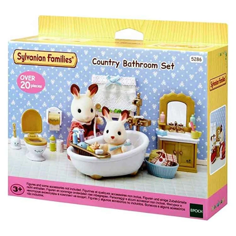 Image of Sylvanian Families Country Bathroom Set Multi unisex