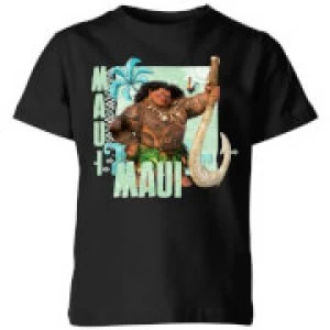 image of Moana Maui Kids T-Shirt - Black - 11-12 Years