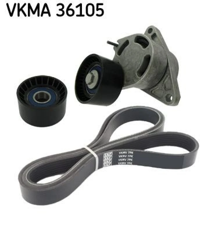 Image of SKF V-Ribbed Belt Set SKF VKMA 36105