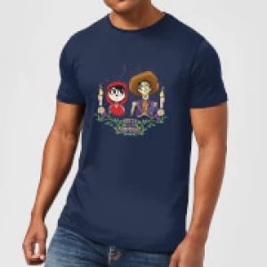 Image of Coco Miguel And Hector Mens T-Shirt - Navy - L