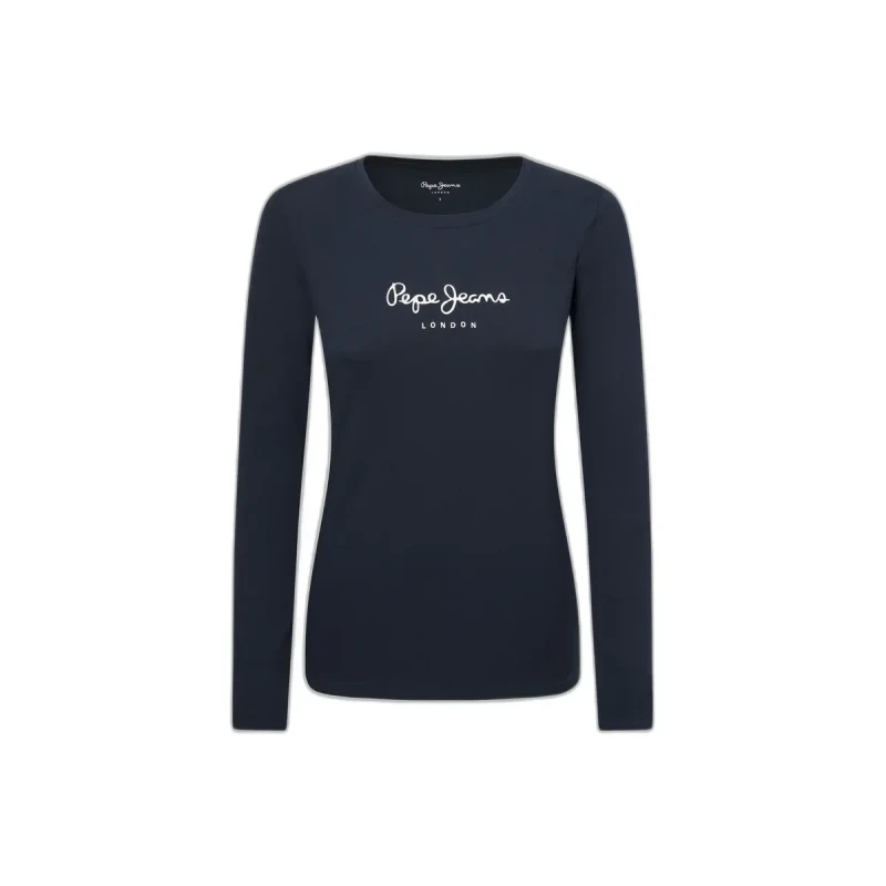 Image of Pepe Jeans Womens T-Shirt Pepe Jeans New Virginia Ls N Bleu Female L