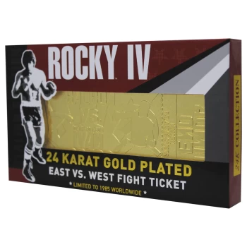 Rocky - 24K Gold Plated Fight Ticket Rocky V Drago