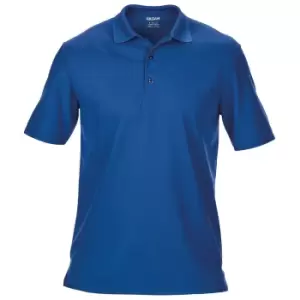 image of Gildan Mens Performance Sport Double Pique Polo Shirt (3XL) (Royal)