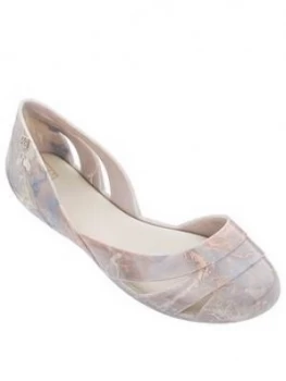 image of Zaxy Liquid Shell Marble Cut Out Ballerina - Ivory, Size 6, Women