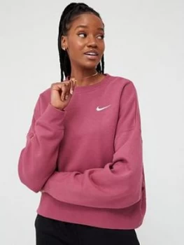 image of Nike Sportswear Trend Sweatshirt - Mulberry , Mulberry, Size L, Women