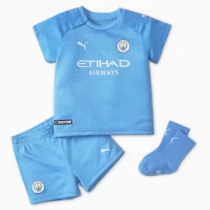 image of PUMA Man City Home Football Babies' Kit, Light Blue/White, size 12M, Clothing