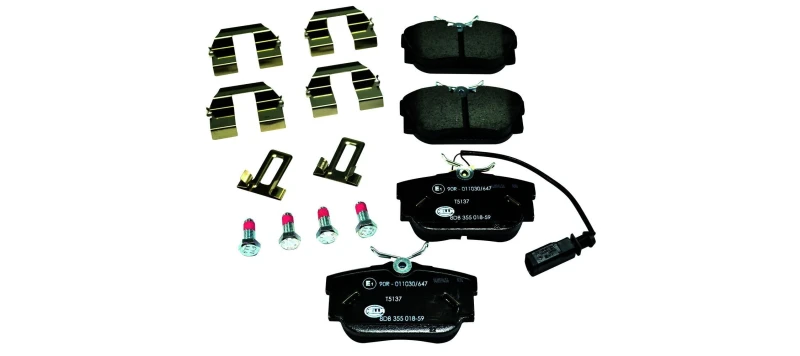 Image of HELLA Brake pad set HELLA 8DB 355 018-591
