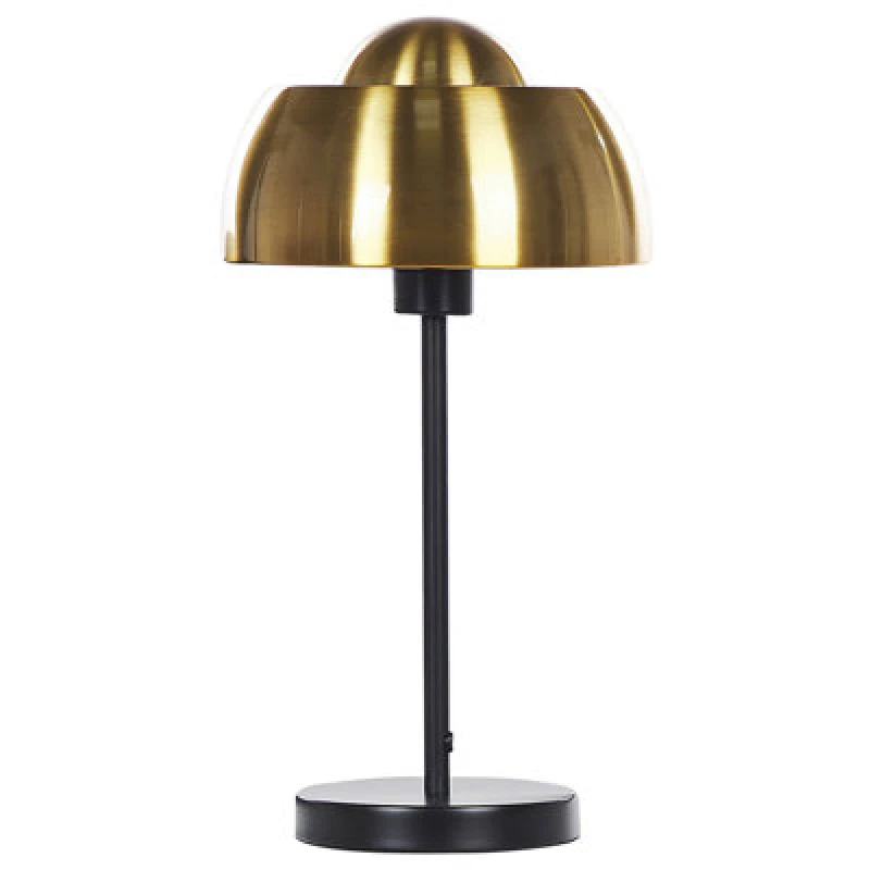 Image of Beliani Table Lamp Senette Metal Black/ Gold