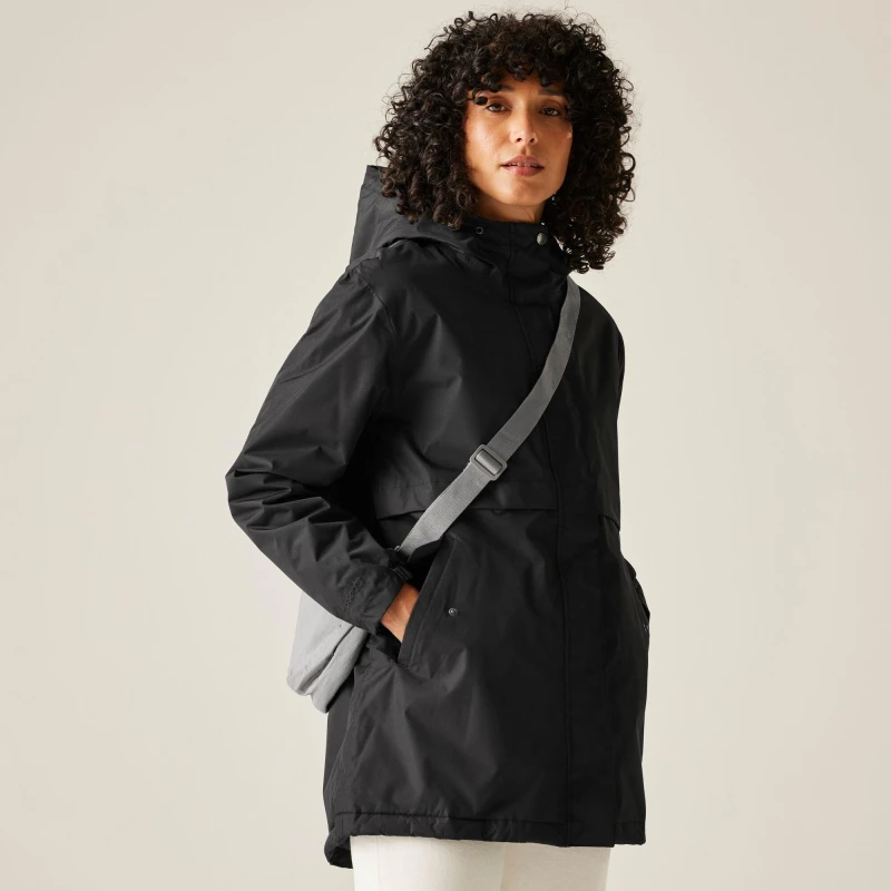 Image of Regatta Womens Brielly Thermoguard Insulated Waterproof Jacket Black female 18