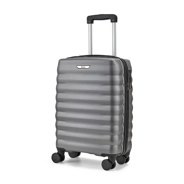 Image of Rock Luggage Berlin IL55701 8 Wheel Hardshell Large Charcoal Suitcase