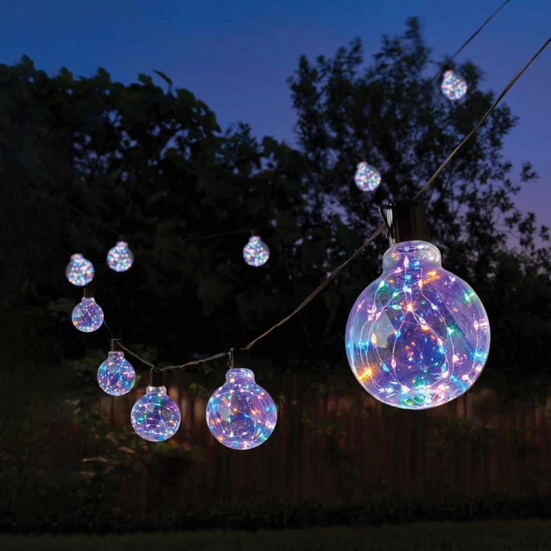 Image of Eureka Lighting Galaxy Firefly LED Festoon Light (Set of 20 Lights) - Multi Coloured