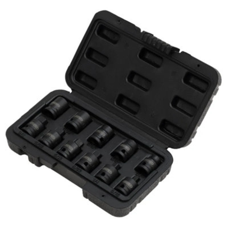 Image of Draper 11 Piece 3/8" Drive Impact Pipe Plug Socket Set 3/8"