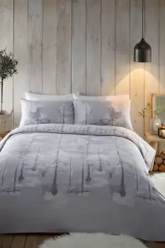 Image of 'Alaska' 100% Brushed Cotton Duvet Cover Set