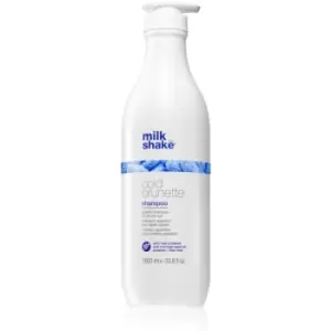 image of Milk Shake Cold Brunette Shampoo shampoo for neutralising brassy tones for brown hair shades 1000 ml