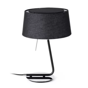 Hotel 1 Light Table Lamp Chrome, Black, E27