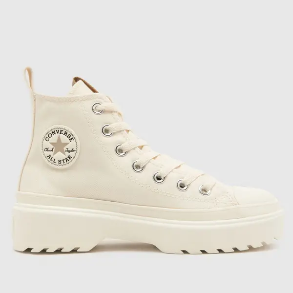 Image of Converse stone all star lugged lift Girls Youth trainers Brown UK 4