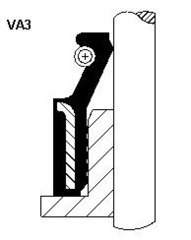 Image of CORTECO 19027856B Gaskets NBR (nitrile butadiene rubber) Shaft Seal,manual transmission (624)