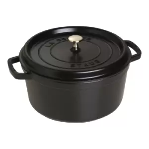 image of Staub La Cocotte 28cm round Cast iron Cocotte black