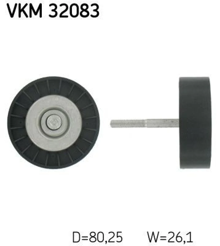 Image of SKF Deflection / guide pulley, V-ribbed belt SKF VKM 32083