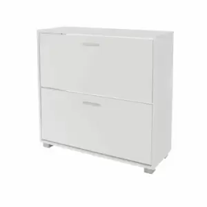 Image of Lido 2 Door Shoe Cabinet White