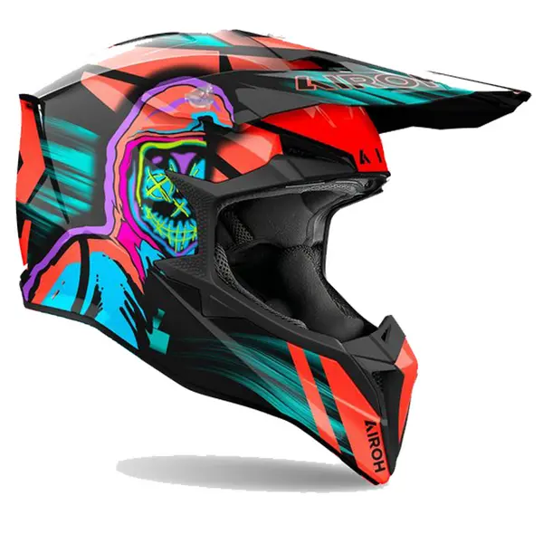 Image of Airoh Wraaap Cyber Orange Offroad Helmet XL