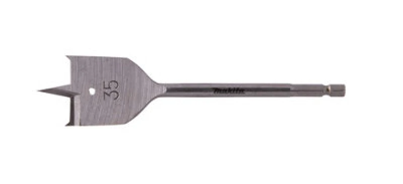 Image of Makita 1/4" Hex Shank Flat Wood Drill Bit E-17332 Diameter: 35mm