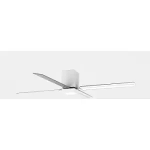 image of Forlight Zonda LED Ceiling Fan White, Sandblasted, Warm-White 3000K