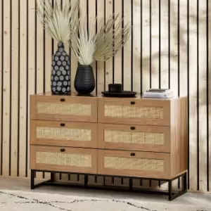 Julian Bowen Padstow 6 Drawer Chest Oak