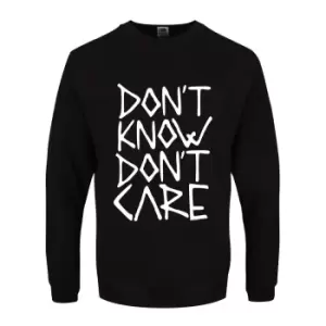 Image of Grindstore Mens Don`t Know Don`t Care Sweater (M) (Black)