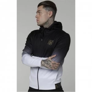 image of SikSilk Agility Zip Through Hoodie - Black/White