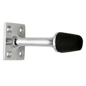 image of BQ Chrome effect Door stop Pack of 1