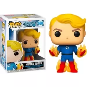 image of Marvel Fantastic 4 Human Torch with Flames EXC Pop! Vinyl Figure