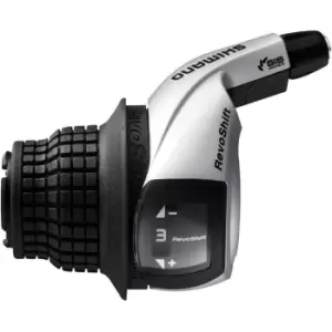 Image of Shimano Tourney / TY SL-RS45 Revoshift, 3-speed front, left hand, with optical gear display - Black
