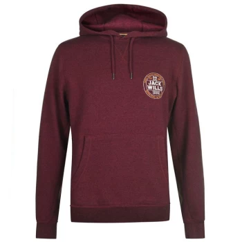 image of Jack Wills Charlie Graphic Hoodie - Damson