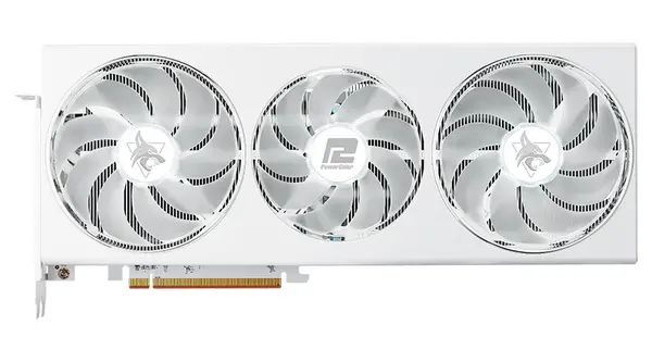 Image of Powercolor PowerColor Hellhound RX 7800 XT 16G-L/OC AMD Radeon RX 7800 XT 16GB GDDR6 RX 7800 XT 16G-L/OC/WHITE