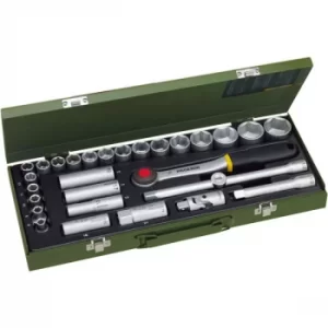 image of Proxxon Industrial 23000 Socket Set For Heavy Duty Mechanics (1/2"...