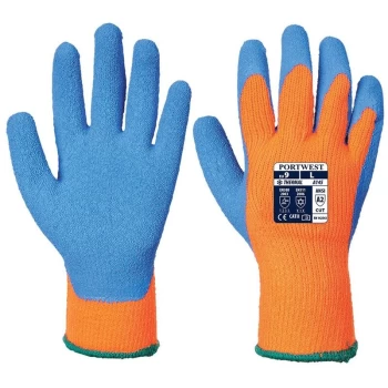 Image of A145OBLM - sz M Cold Grip Glove - Orange/Black - Portwest