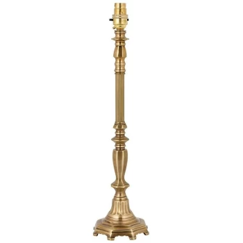 image of Interiors 1900Y1002AB - 1 Light Table Lamp Solid Brass - Base Only, B22