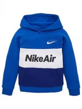 Image of Nike Sportswear Air Younger Boys Overhead Hoodie - Blue