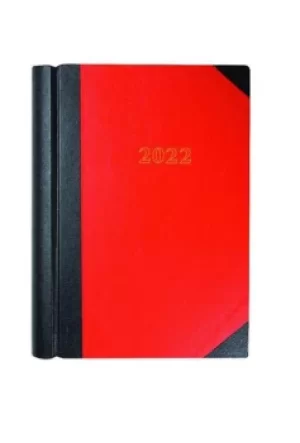 image of Collins Standard Desk 44 A4 Day To Page 2022 Diary Red 44.15-22