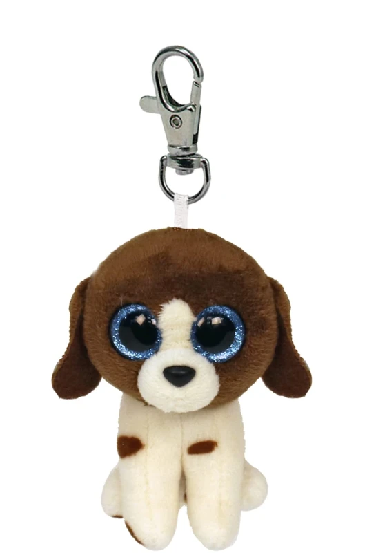 Image of Ty Muddles the Dog Plush Key Clip Multi