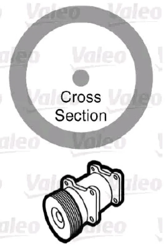 Image of VALEO 509172 Gaskets Seal,coolant pipe (547)