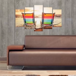 Image of 5MX-110 Multicolor Decorative MDF Painting (5 Pieces)