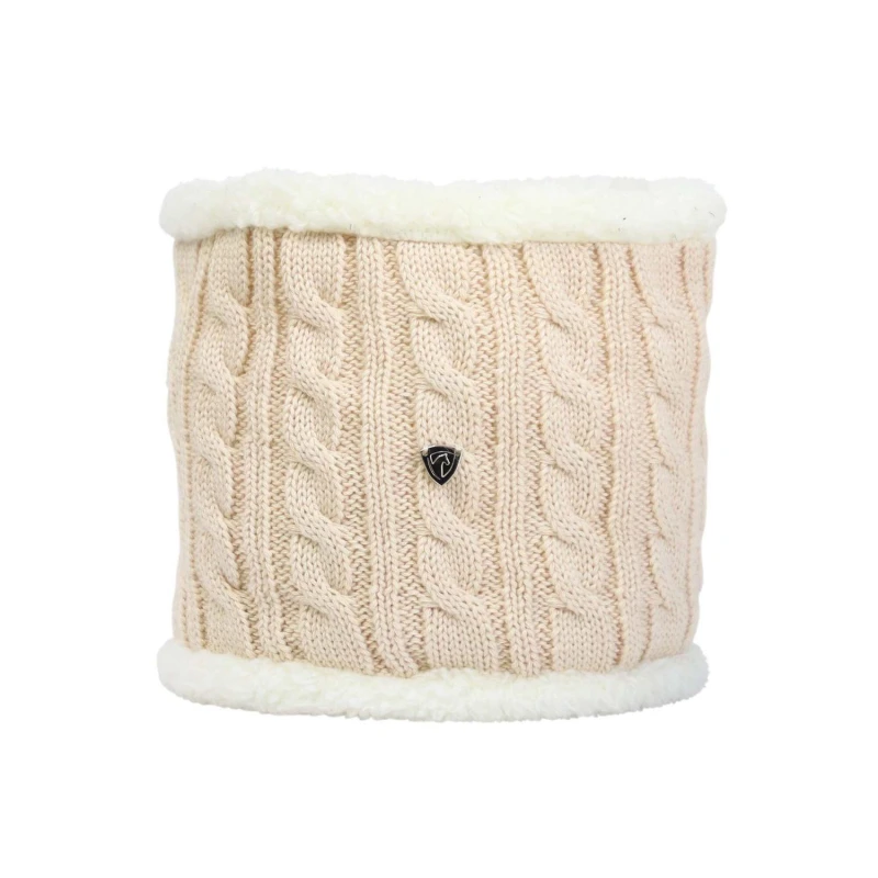 Image of Hy Knitted Beige Snood Beige Unisex One Size