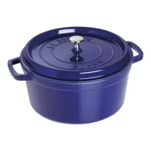 image of Staub La Cocotte 28cm round Cast iron Cocotte dark-blue