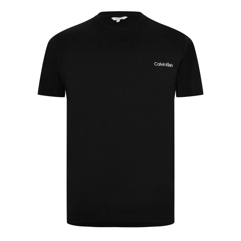 Image of Calvin Klein Core Logo T Shirt Mens PVH Black male XS