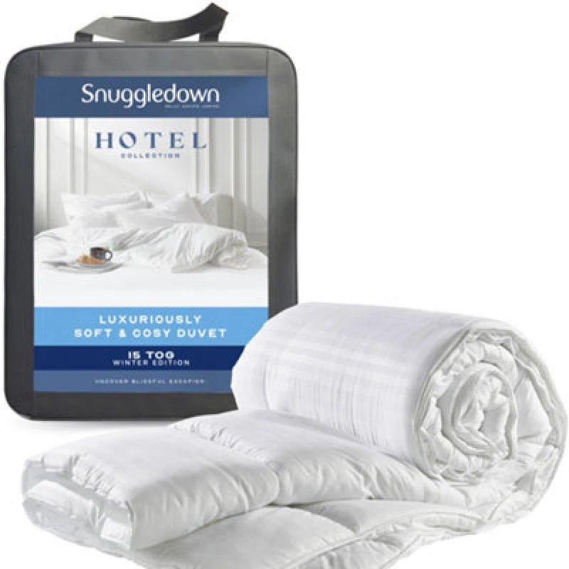 Image of Snuggledown Snuggledown Hotel Quality Soft & Cosy 15 Tog Winter Duvet in White Size: Super King White Super King Unisex 5037045028527