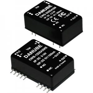 image of Danube CWS 1212A12M DCDC converter print 12 Vdc 12 Vdc 1 A 12 W No. of outputs 1 x