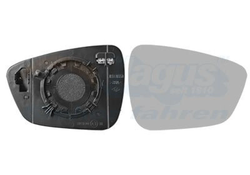 Image of VAN WEZEL Wing mirror glass VAN WEZEL 1908838