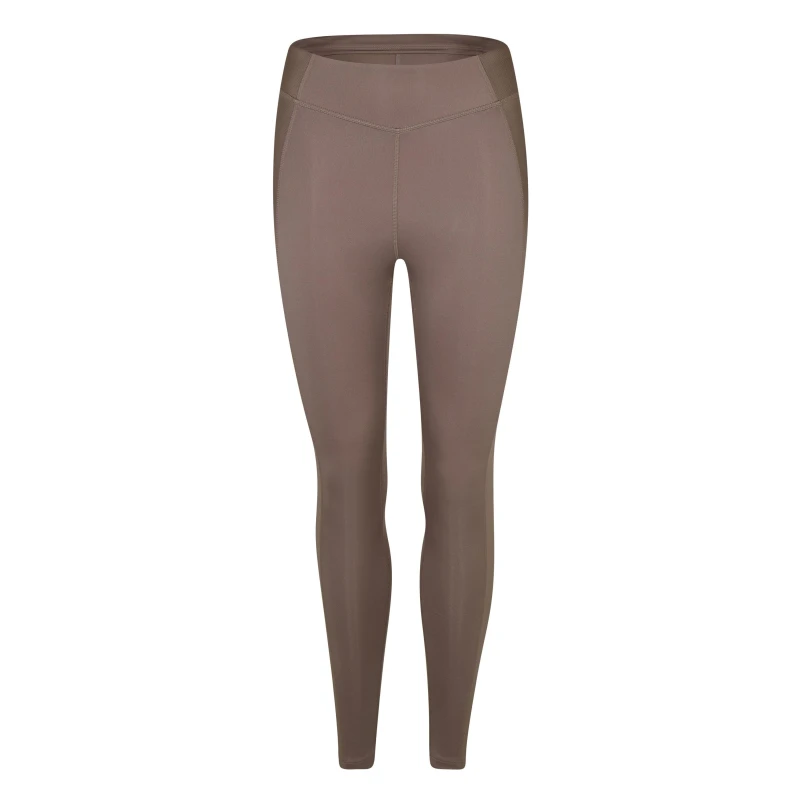 Image of Reebok Yoga High-Waisted Performance Rib Leggings Womens - Nude Nude 4